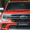 Ford Everest 2022 tiba di Thailand – 2.0 Turbo Sport 4×2 6AT dan Titanium+ 4×4 10AT, RM183k ke RM232k