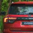 Ford Everest 2022 tiba di Thailand – 2.0 Turbo Sport 4×2 6AT dan Titanium+ 4×4 10AT, RM183k ke RM232k