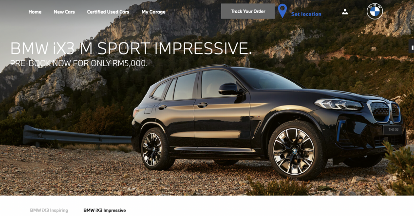 BMW iX3 EV – online bookings open at RM5k in on official Malaysian website, tax-free starting at RM298k 1429562