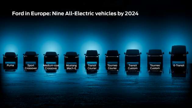 Ford to launch 7 new EVs in Europe by 2024, from Puma to Transit – targets over 600k EV sales p.a.