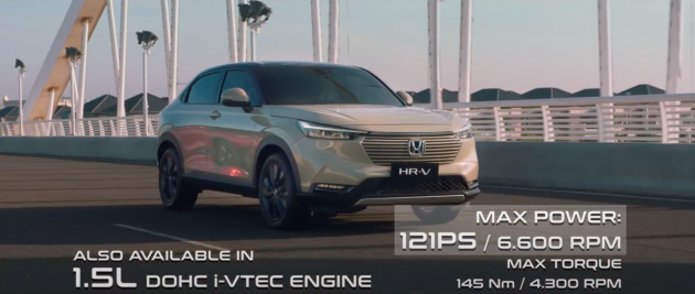 Honda HR-V 2022 di M’sia — Perbandingan spesifikasi varian; 1.5L NA S, Turbo E, Turbo V, RS e:HEV