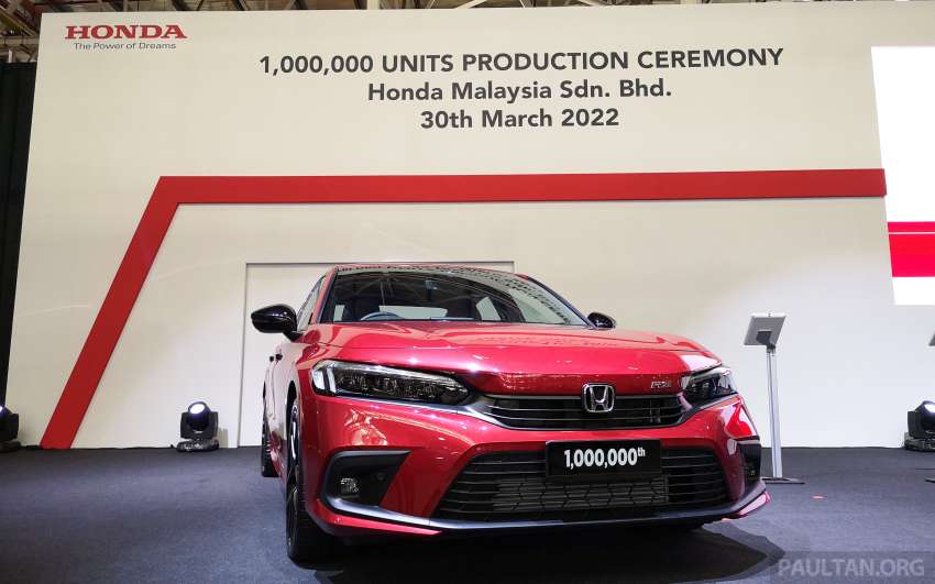 Honda Malaysia achieves 1 million units production milestone – Civic RS is Melaka plant’s landmark car 1437764