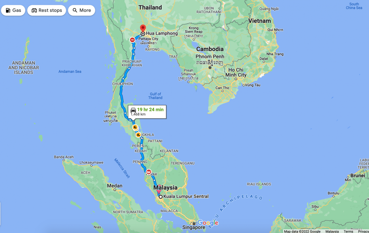 Порт Кланг Малайзия на карте.