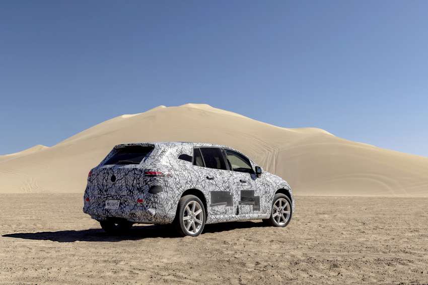 Mercedes-Benz EQS SUV interior shown – full reveal of seven-seater luxury electric crossover on April 19 1430605