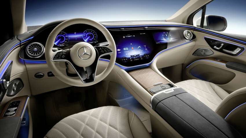 Mercedes-Benz EQS SUV interior shown – full reveal of seven-seater luxury electric crossover on April 19 1430686