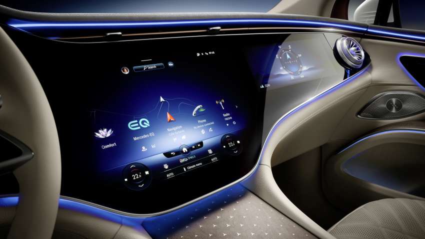 Mercedes-Benz EQS SUV interior shown – full reveal of seven-seater luxury electric crossover on April 19 1430701