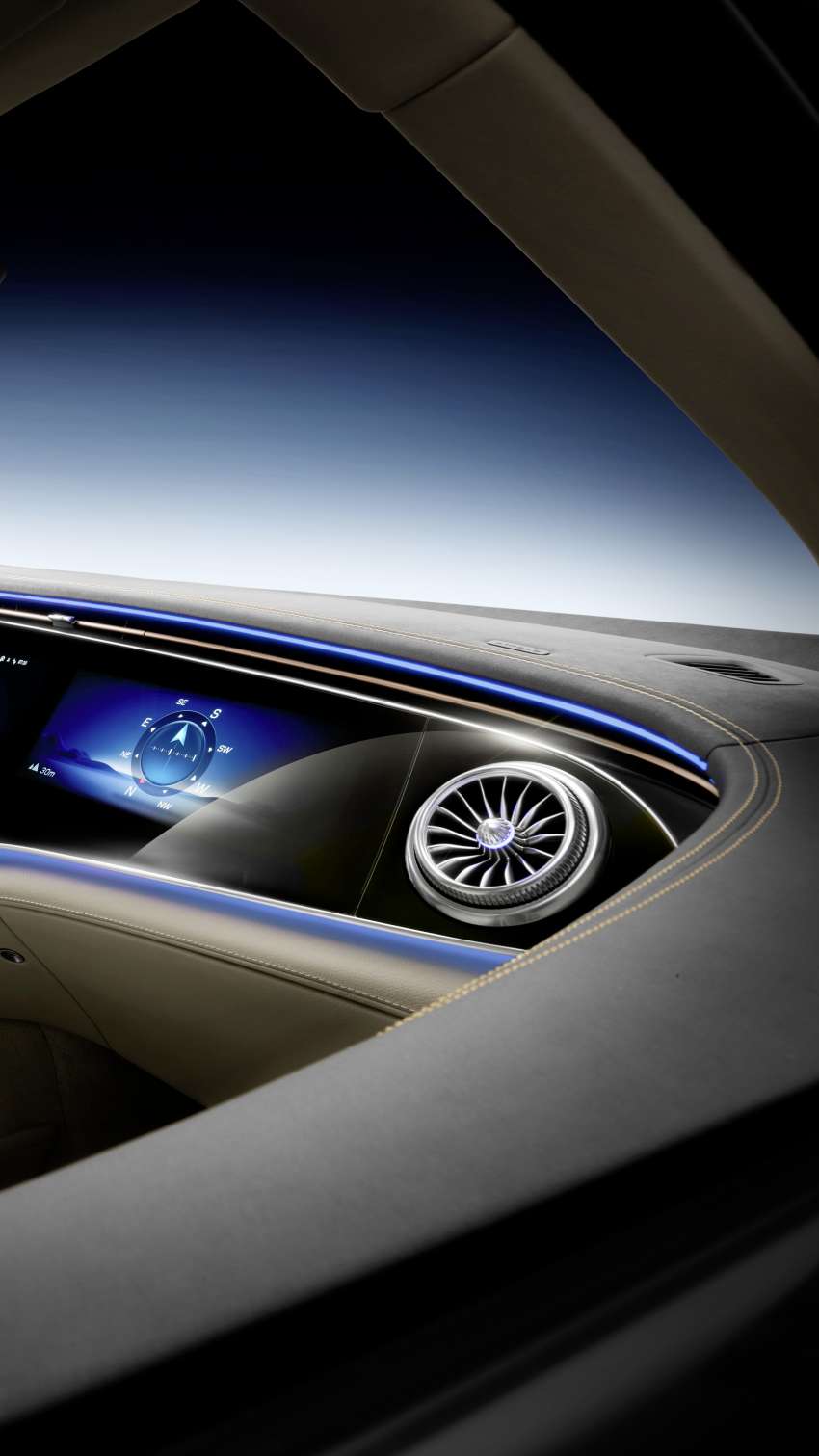 Mercedes-Benz EQS SUV interior shown – full reveal of seven-seater luxury electric crossover on April 19 1430708