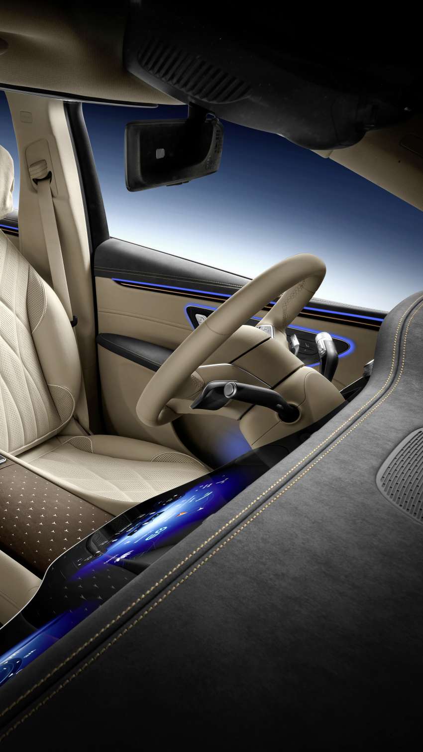 Mercedes-Benz EQS SUV interior shown – full reveal of seven-seater luxury electric crossover on April 19 1430711