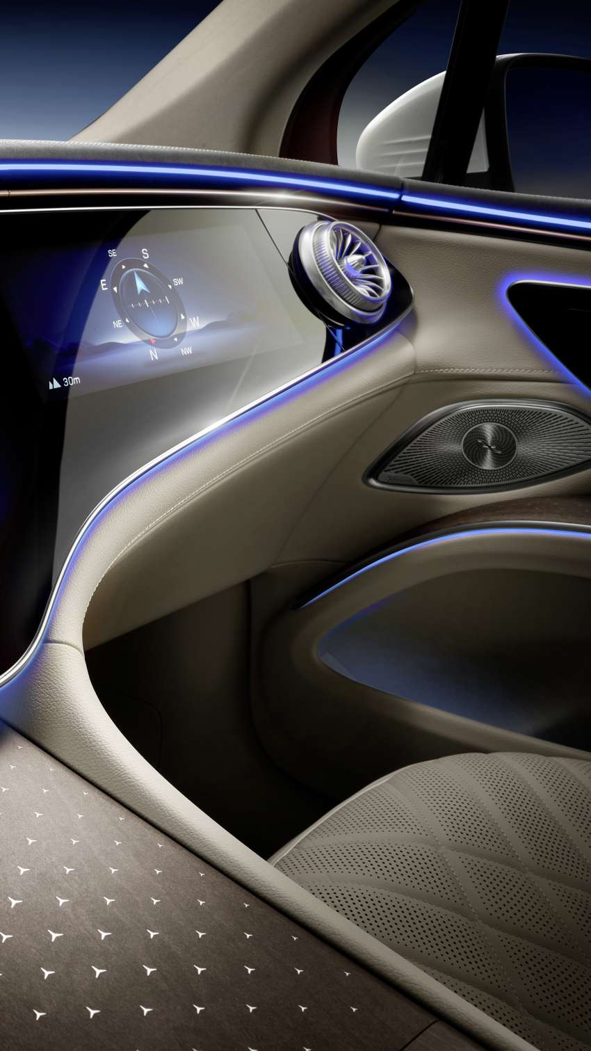 Mercedes-Benz EQS SUV interior shown – full reveal of seven-seater luxury electric crossover on April 19 1430713