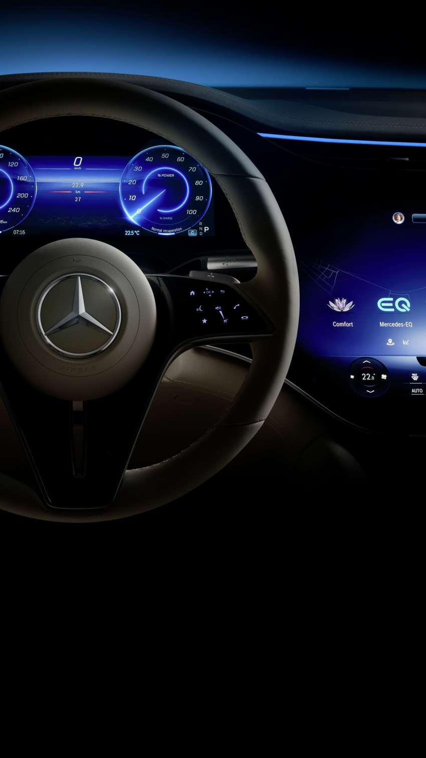 Mercedes-Benz EQS SUV interior shown – full reveal of seven-seater luxury electric crossover on April 19 1430725