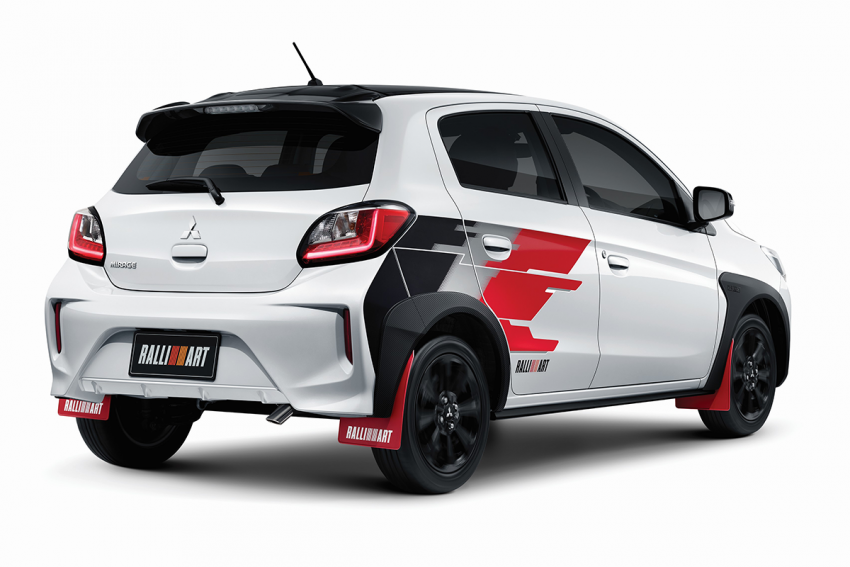 Mitsubishi Mirage Ralliart 2022 diperkenalkan di Thailand – ada <em>overfender</em> bersama <em>mud flap</em> merah 1433975