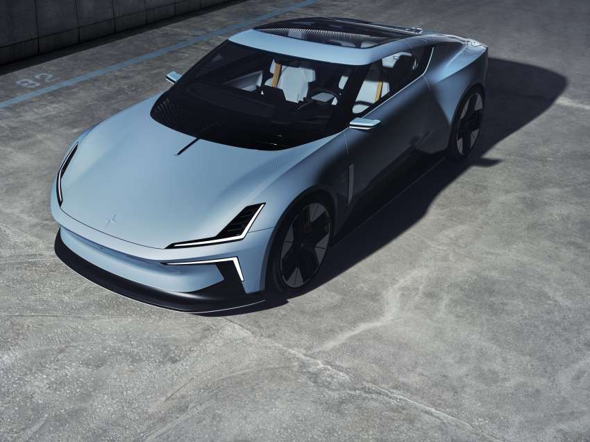 Polestar O<sub>2</sub> concept revealed – electric roadster based on Polestar 5 with bonded aluminium structure, drone 1423613