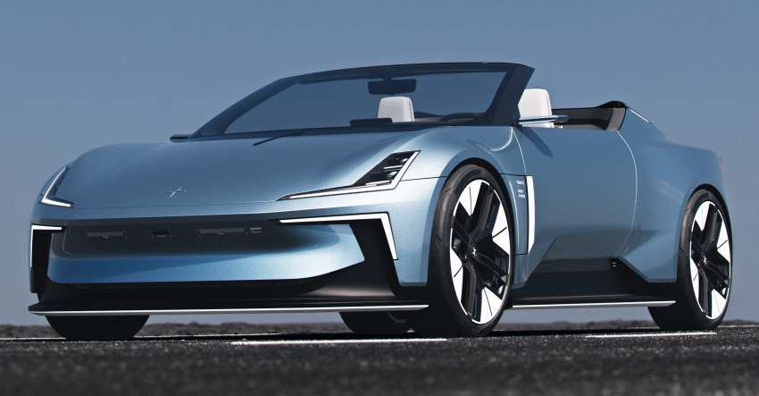 Polestar O<sub>2</sub> concept revealed – electric roadster based on Polestar 5 with bonded aluminium structure, drone 1423671