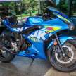 2022 Suzuki GSX-S150 and GSX-R150 in Malaysia, priced at RM10,289 and RM11,329, respectively