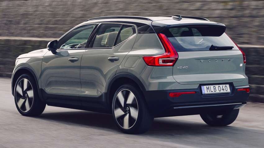 Volvo XC40 facelift revealed with C40 face; C40 EV also gets new single-motor variant with 434 km range 1428696