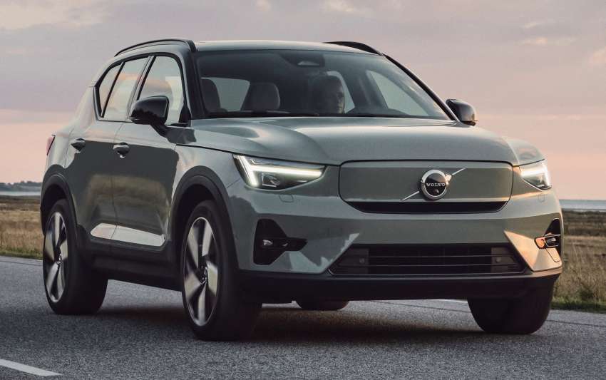 Volvo XC40 facelift revealed with C40 face; C40 EV also gets new single-motor variant with 434 km range 1428697