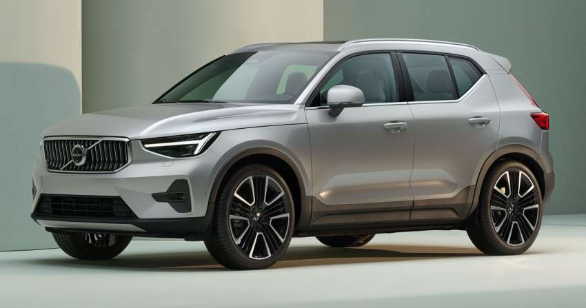 Volvo XC40 facelift revealed with C40 face; C40 EV also gets new single-motor variant with 434 km range 1428966