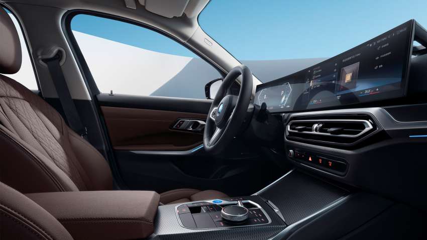 2022 BMW 3 Series facelift – new pictures, including updated interior of i3 EV sedan; widescreen display Image #1439830