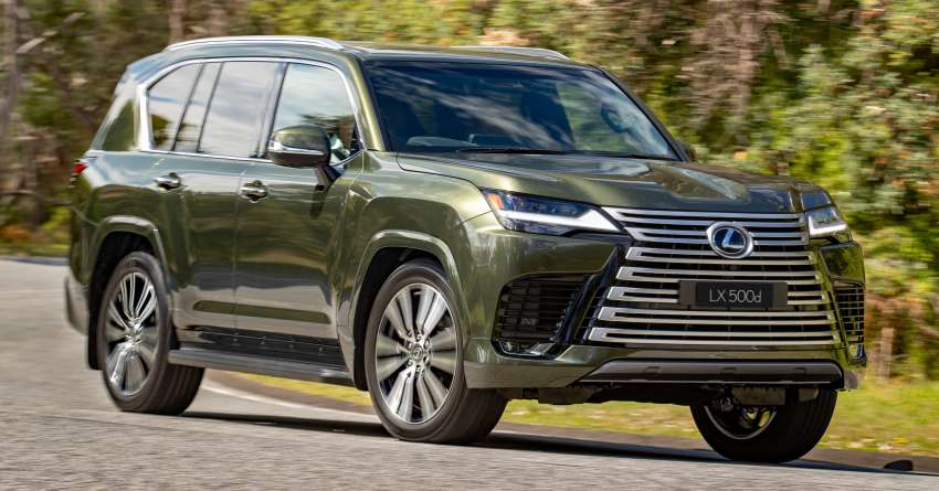 2022 Lexus LX flagship SUV launched in Australia – LX 500d, LX 600, ultra luxe 4-seater on offer; from RM466k 1445373