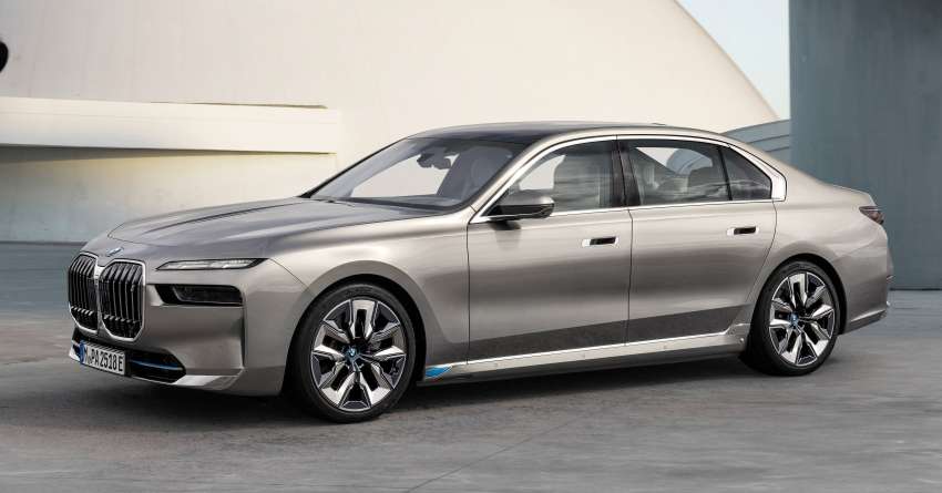 2023 BMW i7 – first all-electric 7 Series; xDrive60 with 544 PS, 745 Nm, 625 km EV range, 101.7-kWh battery Image #1446687