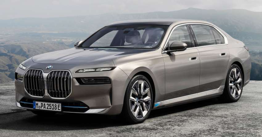 2023 BMW i7 – first all-electric 7 Series; xDrive60 with 544 PS, 745 Nm, 625 km EV range, 101.7-kWh battery Image #1446693