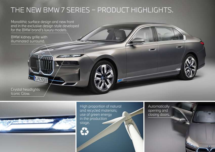 2023 BMW 7 Series: G70 gets Swarovski lights, crystal interior, 31in 8K TV, auto doors with touchscreens! 1446858