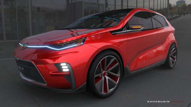 Myvi 2022 generasi baru EV oleh Saharuddin Design