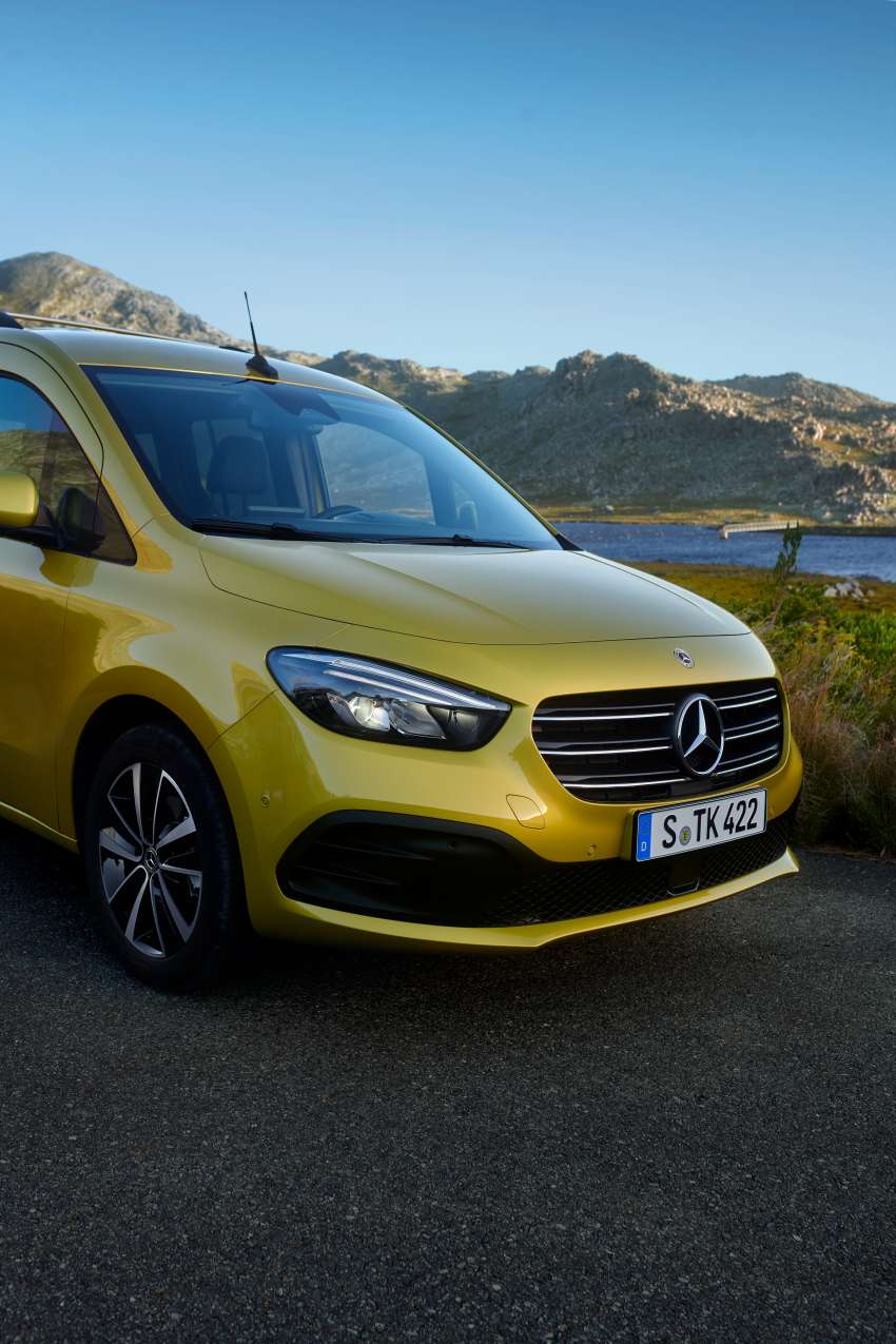 Mercedes-Benz T-Class – 5-seat small van; smaller than a V-Class; petrol and diesel first, EQT EV later 1449578
