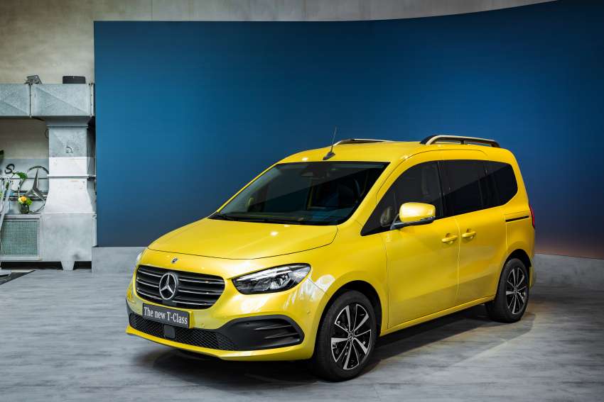 Mercedes-Benz T-Class – 5-seat small van; smaller than a V-Class; petrol and diesel first, EQT EV later 1449641