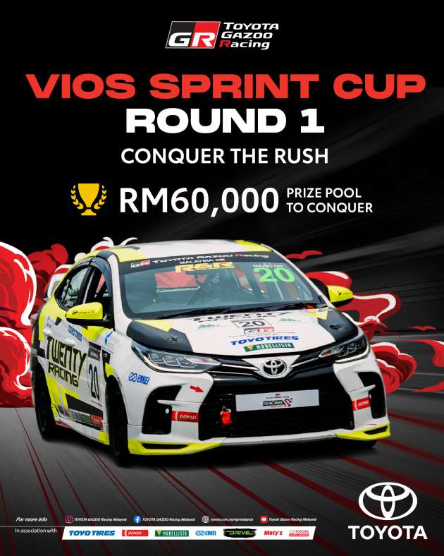 Toyota Gazoo Racing Vios Sprint Cup – pusingan 1 bermula 21-22 Mei ini bersama M’sia C’ship Series