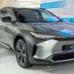 Toyota bZ4X electric SUV shown in Thailand in RHD form – on sale end-2022, to be priced under RM250k
