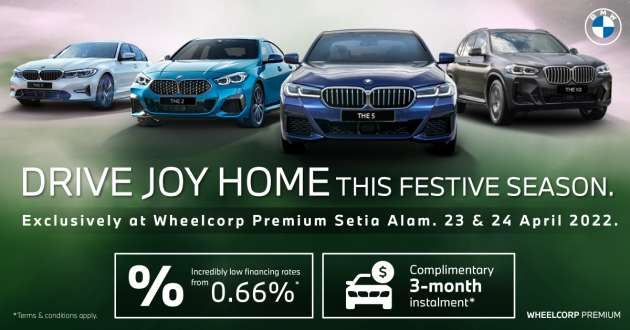 AD: Get your BMW from Wheelcorp Premium – complimentary 3-months instalment, rates from 0.66%