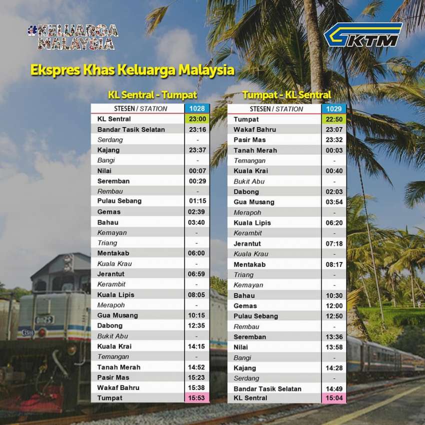 KTMB perkenalkan Ekpres Khas Keluarga Malaysia, sediakan tren ETS tambahan sempena Aidilfitri ini Image #1444187