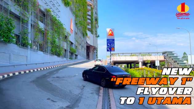 New “Freeway 1” flyover to 1 Utama Shopping Centre – access via Persiaran Bandar Utama, Persiaran Surian