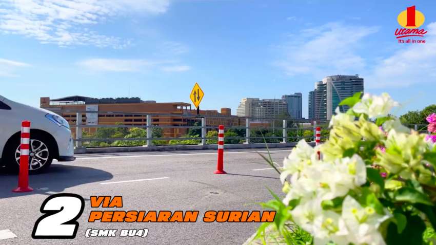 New “Freeway 1” flyover to 1 Utama Shopping Centre – access via Persiaran Bandar Utama, Persiaran Surian 1457031