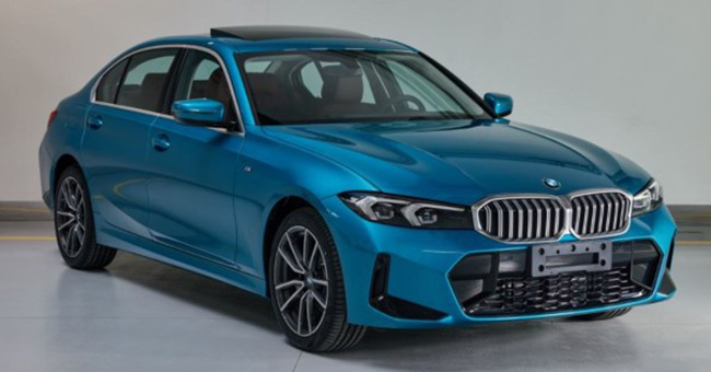 2022 BMW 3 Series facelift leak China G20 LCI (7)