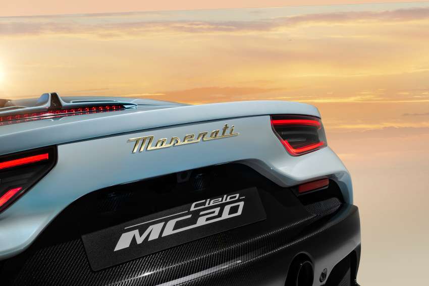 2022 Maserati MC20 Cielo debuts with electrochromic folding glass roof – only 65 kg heavier; 630 PS, 730 Nm 1460688