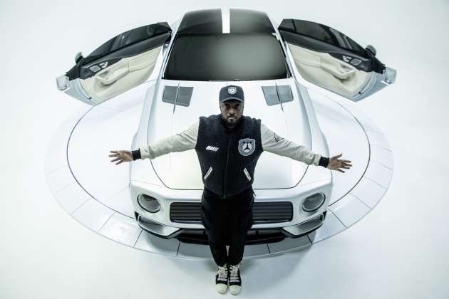 Mercedes-AMG, will.i.am unveil ‘The Flip’ – one-off modified GT 4-Door with G-Class face; suicide doors