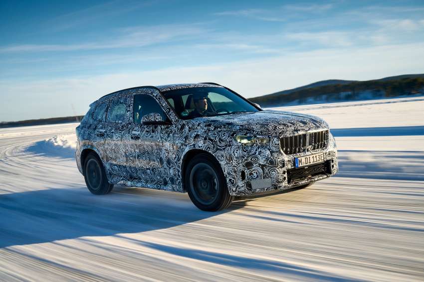 2023 BMW iX1 shown testing – EV version of next-gen X1 SUV with 438 km range; both to debut this year 1453542