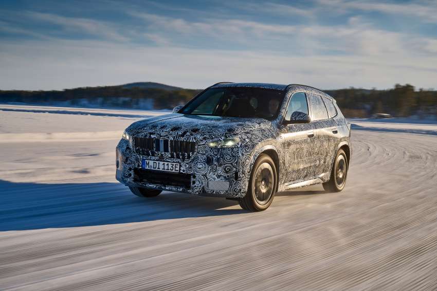 2023 BMW iX1 shown testing – EV version of next-gen X1 SUV with 438 km range; both to debut this year 1453545