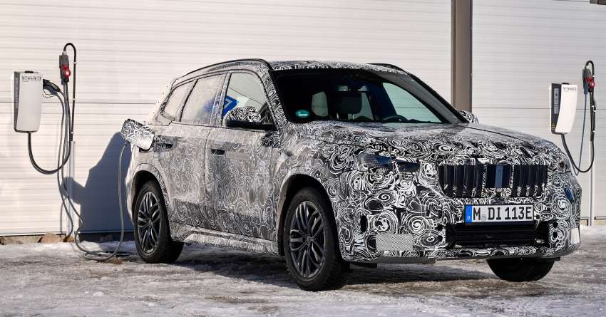 2023 BMW iX1 shown testing – EV version of next-gen X1 SUV with 438 km range; both to debut this year 1453551