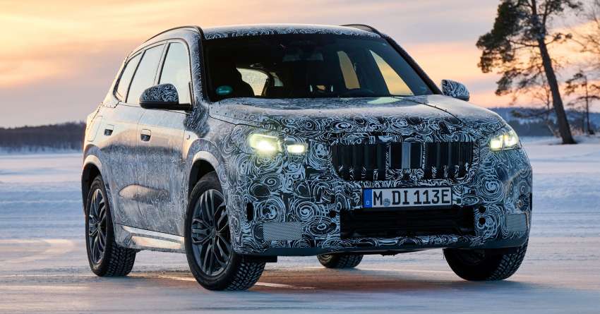 2023 BMW iX1 shown testing – EV version of next-gen X1 SUV with 438 km range; both to debut this year 1453570