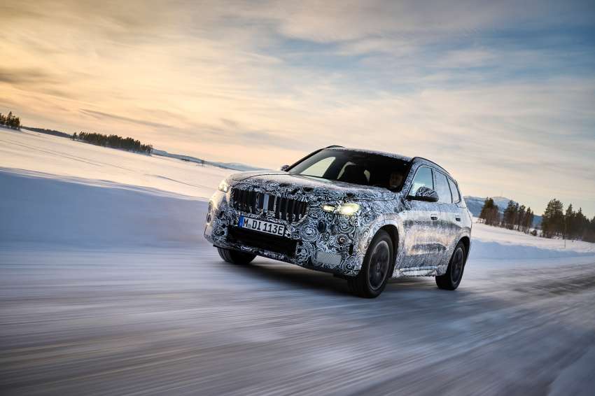 2023 BMW iX1 shown testing – EV version of next-gen X1 SUV with 438 km range; both to debut this year 1453535