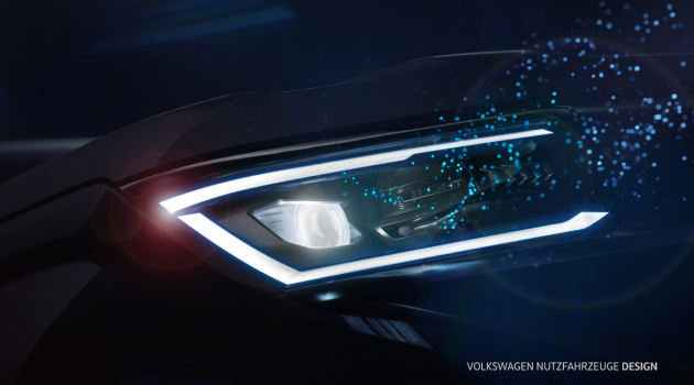 Volkswagen Amarok 2023 – teaser terbaru tunjuk lampu hadapan, lima pilihan enjin diesel dan petrol