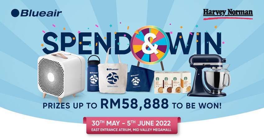 AD: Buy a Blueair air purifier from May 30 until June 5 – get a free filter, and win up to RM58,888 in prizes! 1460535