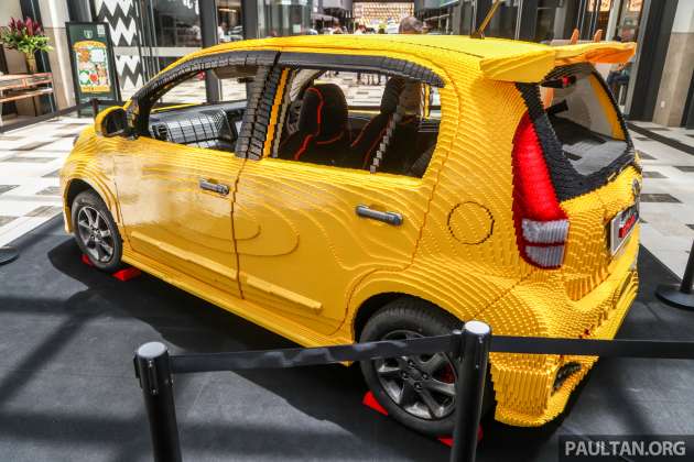 Perodua MyBi – replika saiz sebenar Myvi Extreme 1.5 guna 1.27 juta bongkah Lego, 2 bulan untuk disiapkan!
