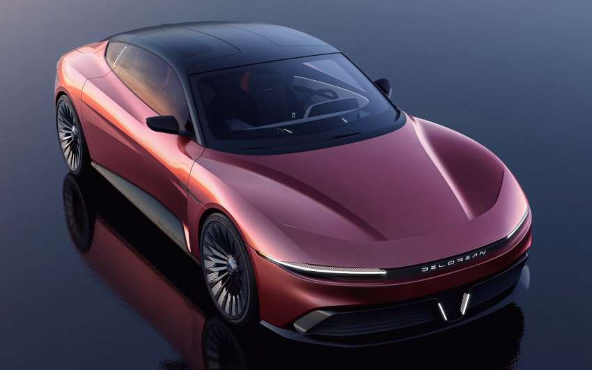 DeLorean Alpha5 – 4-seat sports EV; 100 kWh battery; 483 km range; gullwing doors; 0-88 mph in 4.35s 1462057