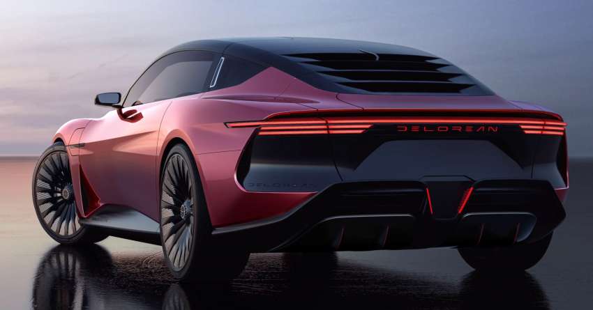DeLorean Alpha5 – 4-seat sports EV; 100 kWh battery; 483 km range; gullwing doors; 0-88 mph in 4.35s 1462059