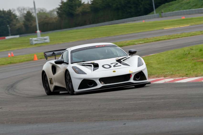 Lotus Emira GT4 race car launched at Hethel test track 1451496