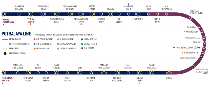 MRT Putrajaya Line to start operations June 16 2022 – Phase 1 starts with 12 stations, Phase 2 in Jan 2023 1458227